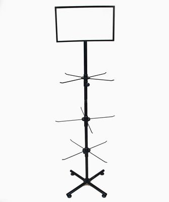 3 стеллаж для выставки товаров высоты ширины 1780mm ярусов 550mm вращая в случай телефона