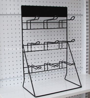 Черный стеллаж для выставки товаров батареи H500mm W310mm, шкаф Pegboard инструмента стены гаража