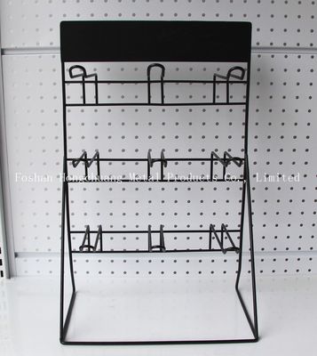 Черный стеллаж для выставки товаров батареи H500mm W310mm, шкаф Pegboard инструмента стены гаража