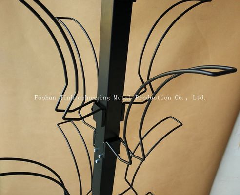 Стеллаж для выставки товаров аксессуаров автомобиля L700mm W700mm, выставочные витрины шлема с крюком