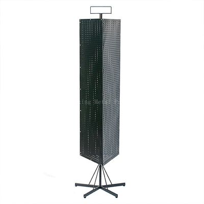 дисплей Pegboard ювелирных изделий высоты ширины 165mm 42mm, 3 стороны поворачивая держатель брошюры, стеллаж для выставки товаров супермаркета