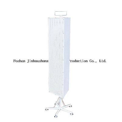 дисплей Pegboard ювелирных изделий высоты ширины 165mm 42mm, 3 стороны поворачивая держатель брошюры, стеллаж для выставки товаров супермаркета