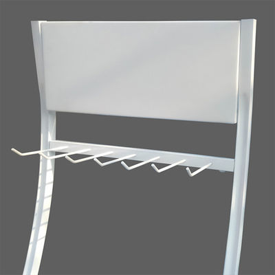 Белые аксессуары стеллаж для выставки товаров автомобиля цвета LH-1432, стеллаж для выставки товаров лезвия счищателя