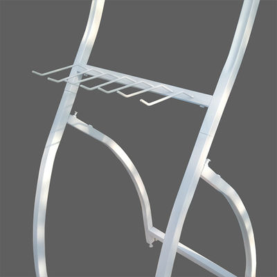 Белые аксессуары стеллаж для выставки товаров автомобиля цвета LH-1432, стеллаж для выставки товаров лезвия счищателя