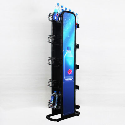 Шкаф бутылки минеральной воды 5 полов с металлом 240W*500L*1450mmH логотипа