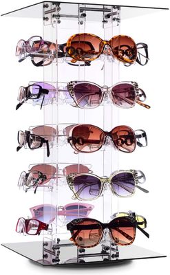 Держатель Eyewear выставочной витрины 20 солнечных очков кадров акриловый вращая