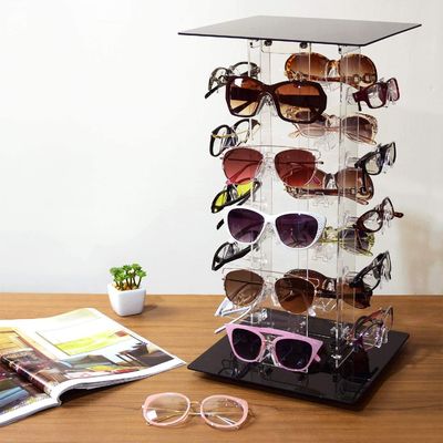 Держатель Eyewear выставочной витрины 20 солнечных очков кадров акриловый вращая