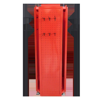 Стеллаж для выставки товаров Pegboard 4 ярусов с логотипом держателя изготовленным на заказ