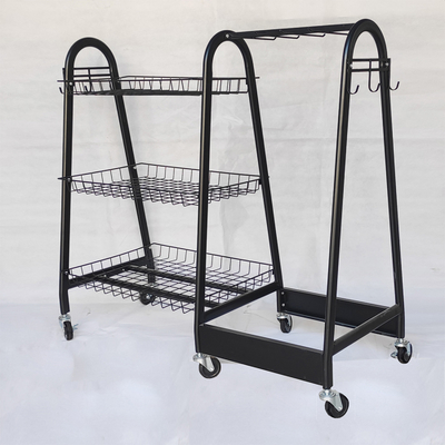 15kg/полка шарика рэгби шкафа хранения спортивного инвентаря слоя с колесами